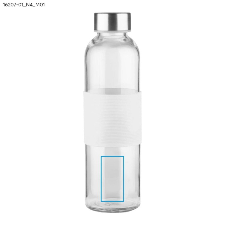 Butelka szklana GLASSI 510 ml biały