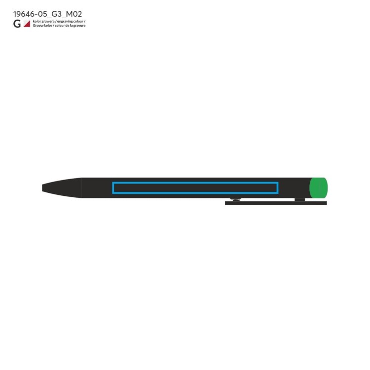 Długopis ALI zielony