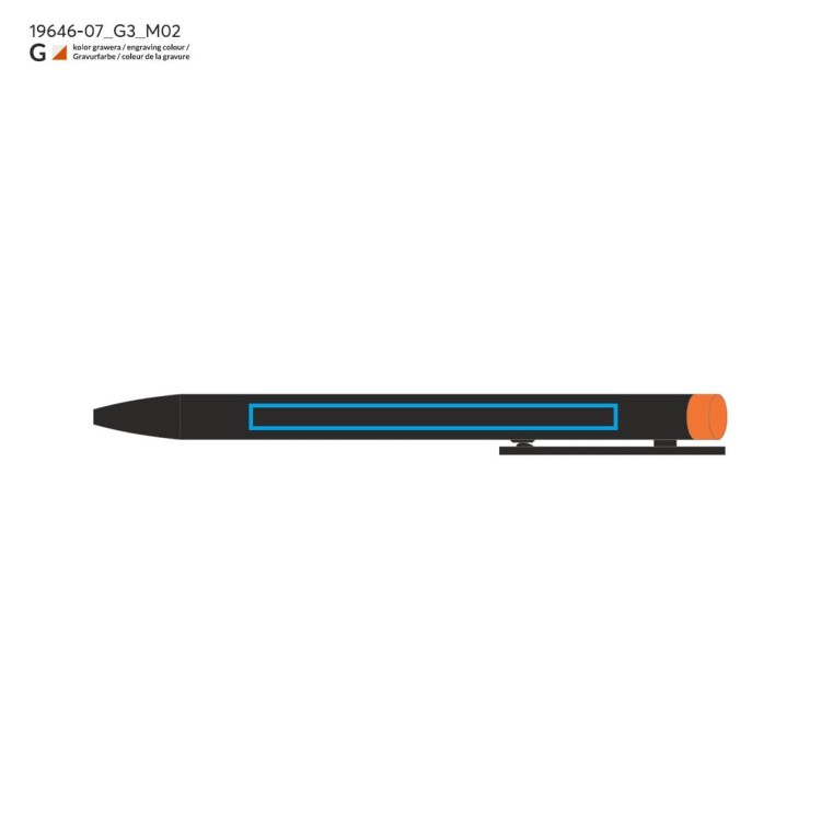 Długopis ALI pomarańczowy