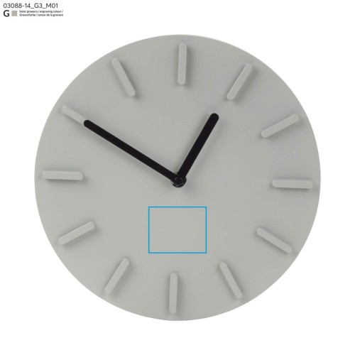 Zegar ścienny LUCIA popielaty (szary)