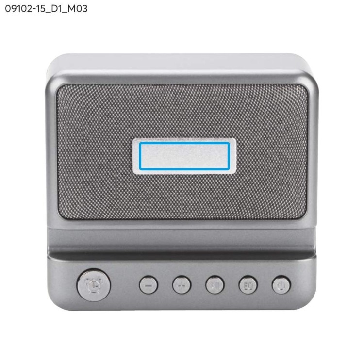 Głośnik bezprzewodowy z zegarem MELLOW grafitowy