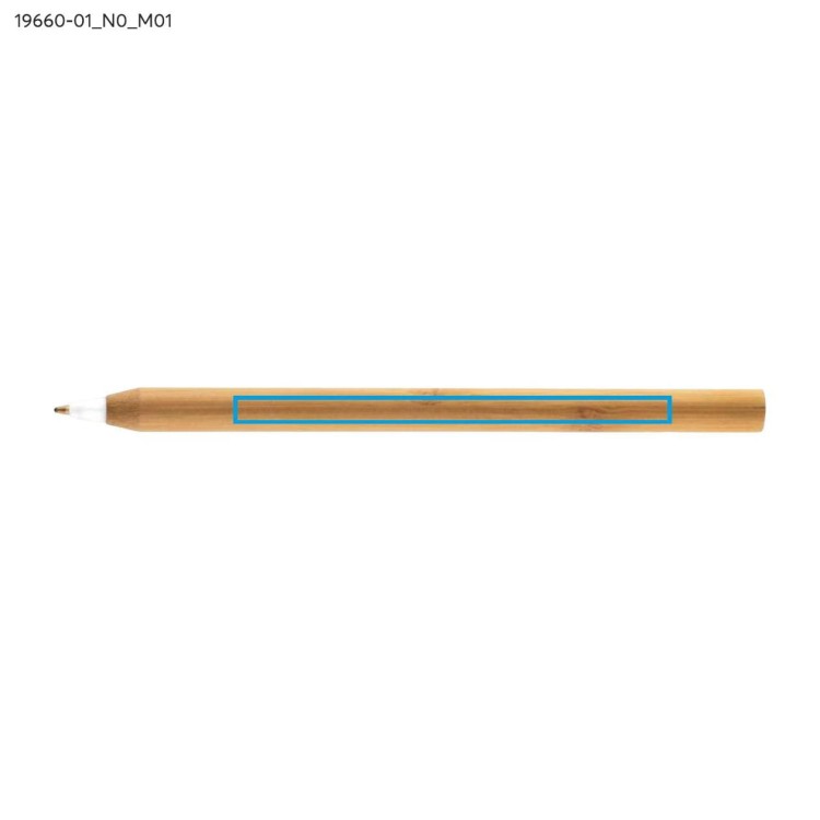 Długopis bambusowy LASS biały