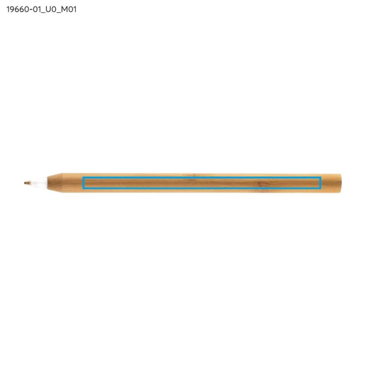 Długopis bambusowy LASS biały