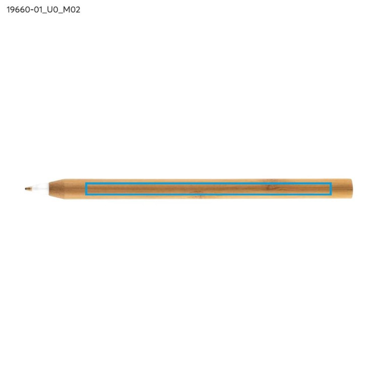 Długopis bambusowy LASS biały