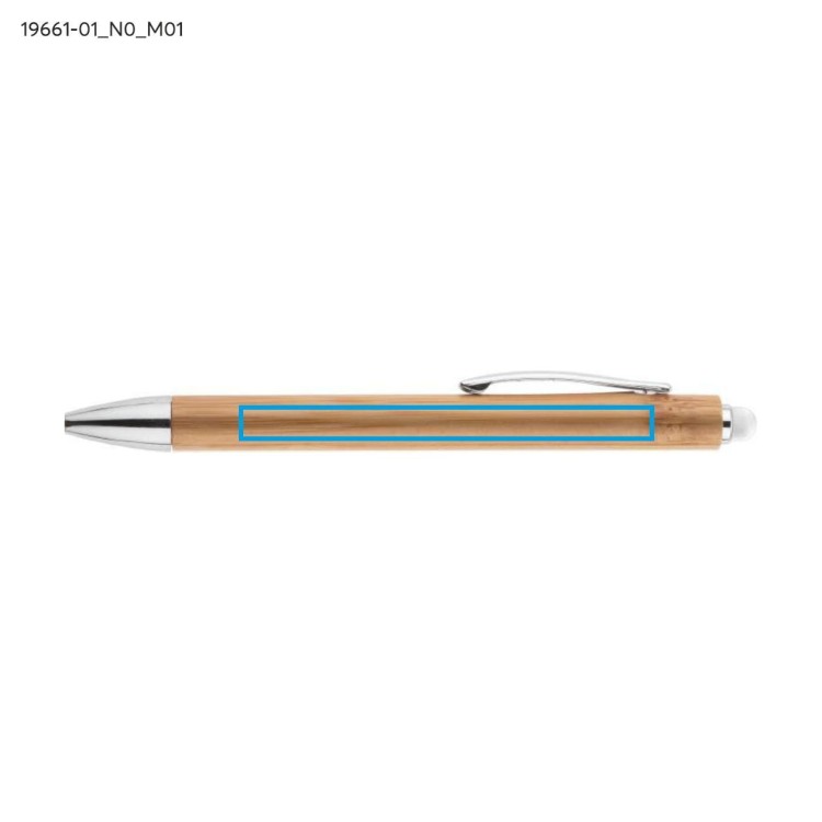 Długopis touch bambusowy TUSO biały