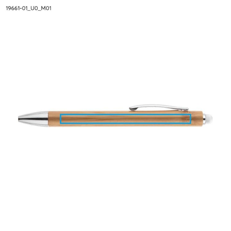 Długopis touch bambusowy TUSO biały