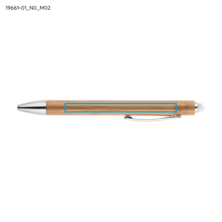 Długopis touch bambusowy TUSO biały