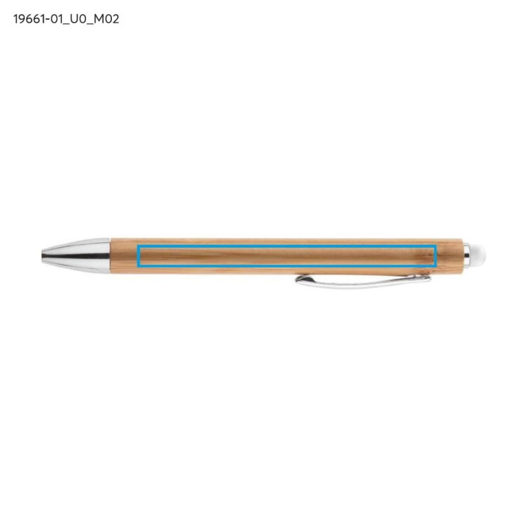 Długopis touch bambusowy TUSO biały