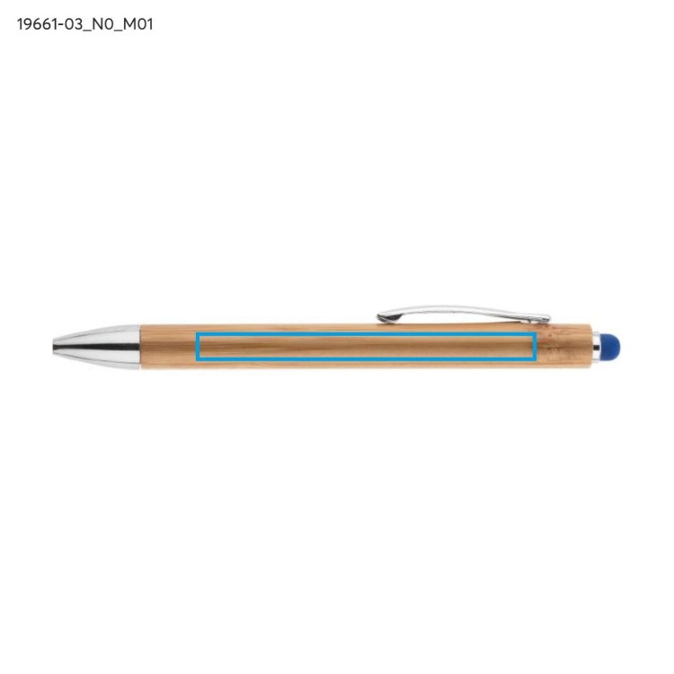 Długopis touch bambusowy TUSO niebieski