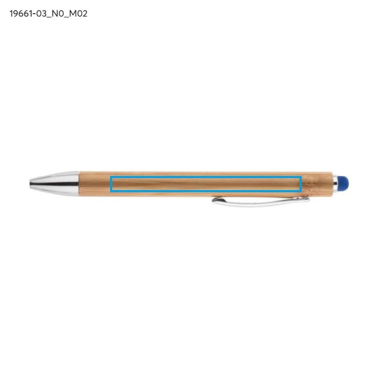 Długopis touch bambusowy TUSO niebieski