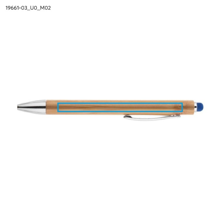 Długopis touch bambusowy TUSO niebieski