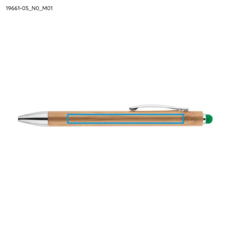 Długopis touch bambusowy TUSO zielony