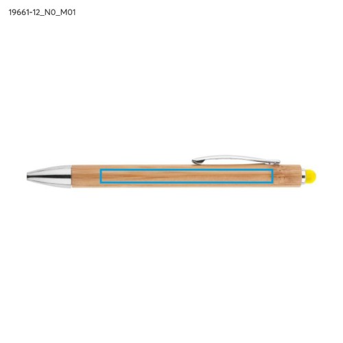 Długopis touch bambusowy TUSO żółty