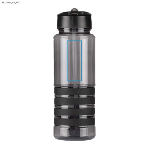 Bidon z filtrem węglowym KIVI 700 ml czarny