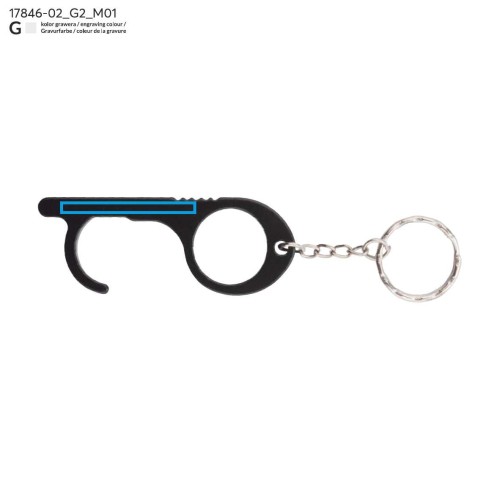 Brelok ANTI-TOUCH czarny