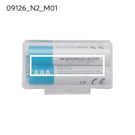 Zestaw akumulatorków AAA 450 mAh przezroczysty