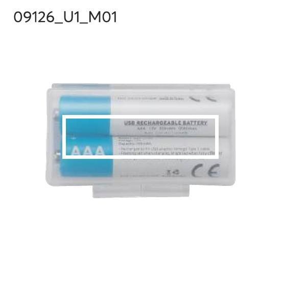 Zestaw akumulatorków AAA 450 mAh przezroczysty