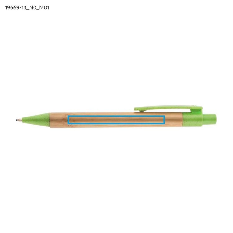 Długopis bambusowy BAMMO zielony jasny