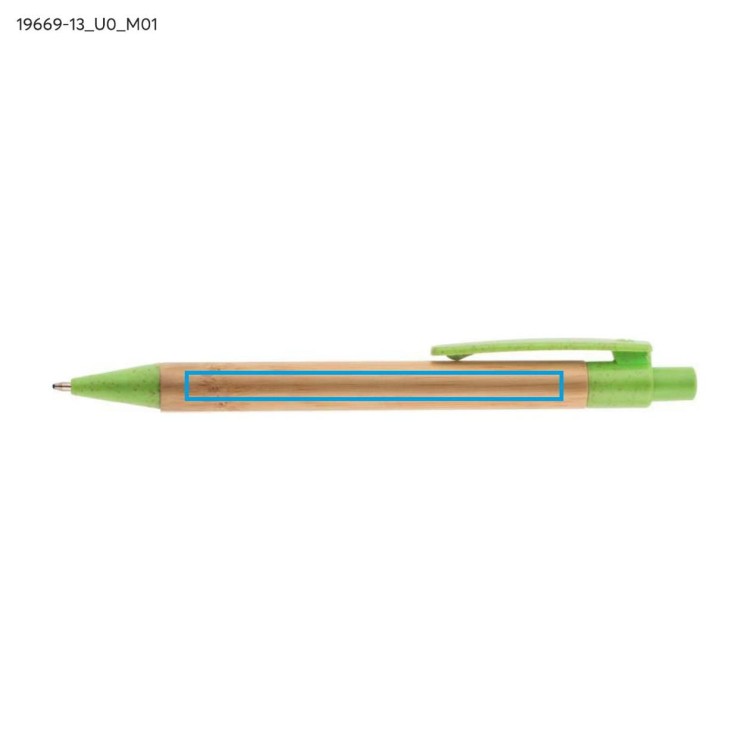 Długopis bambusowy BAMMO zielony jasny