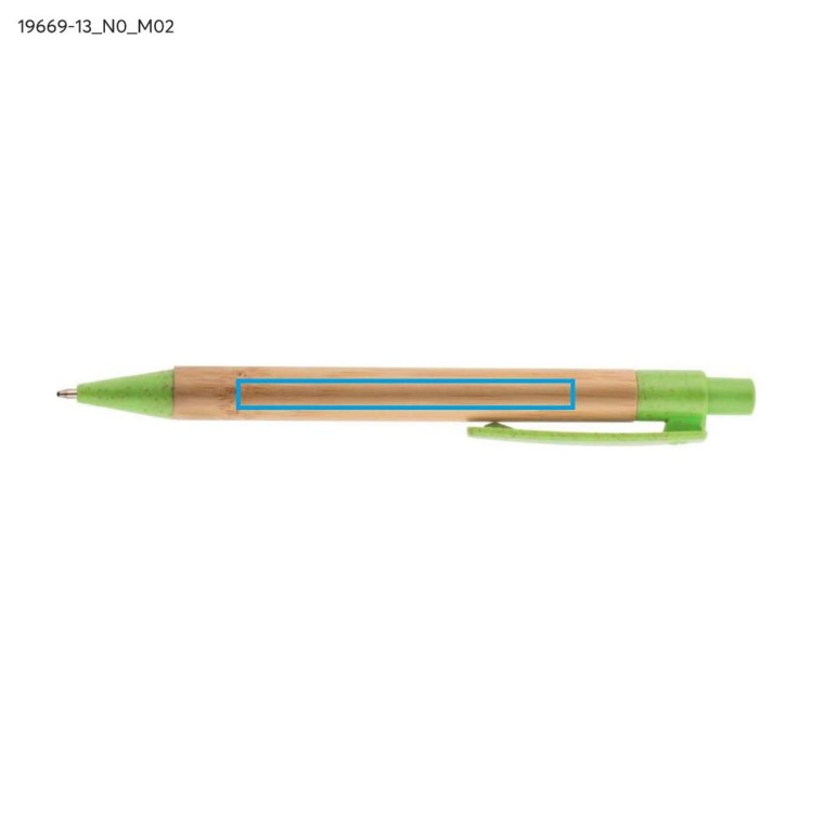 Długopis bambusowy BAMMO zielony jasny