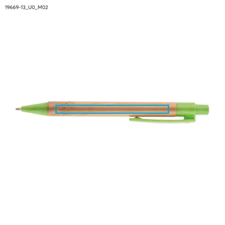 Długopis bambusowy BAMMO zielony jasny