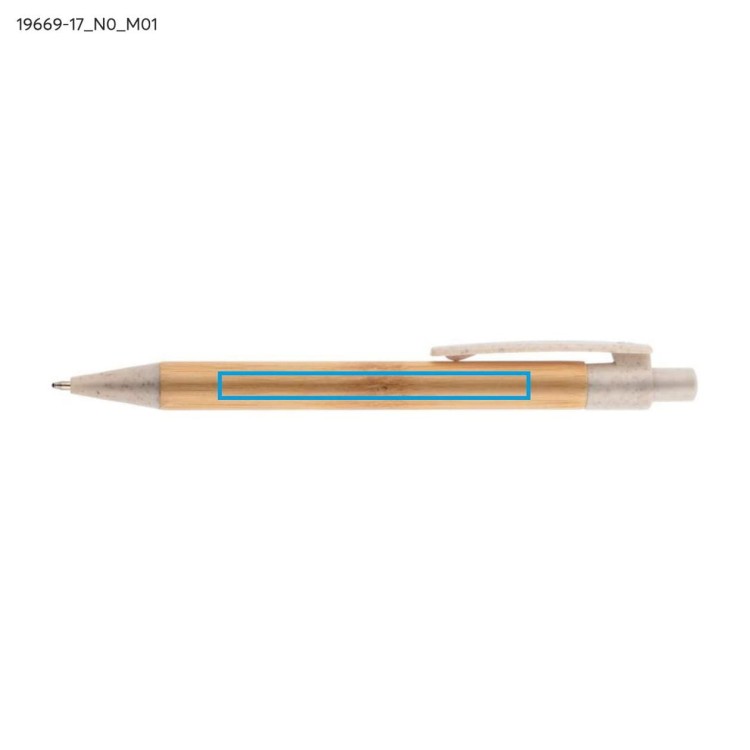 Długopis bambusowy BAMMO beżowy (naturalny)