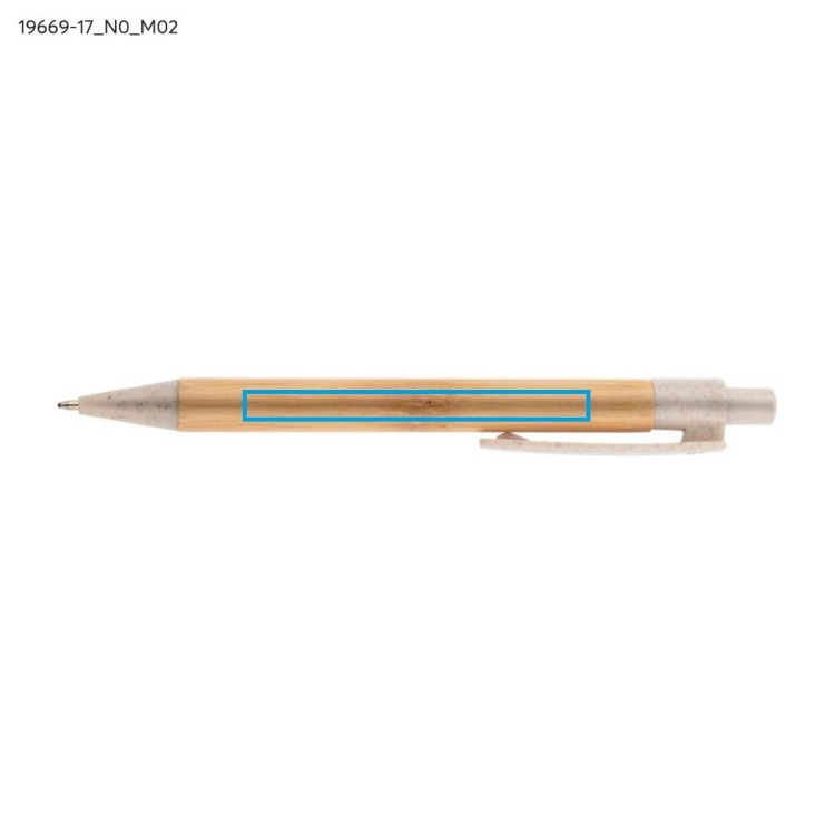 Długopis bambusowy BAMMO beżowy (naturalny)