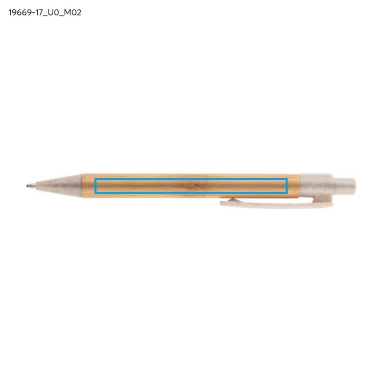 Długopis bambusowy BAMMO beżowy (naturalny)