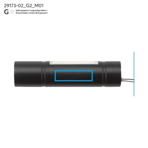 Latarka COB BATRI czarny