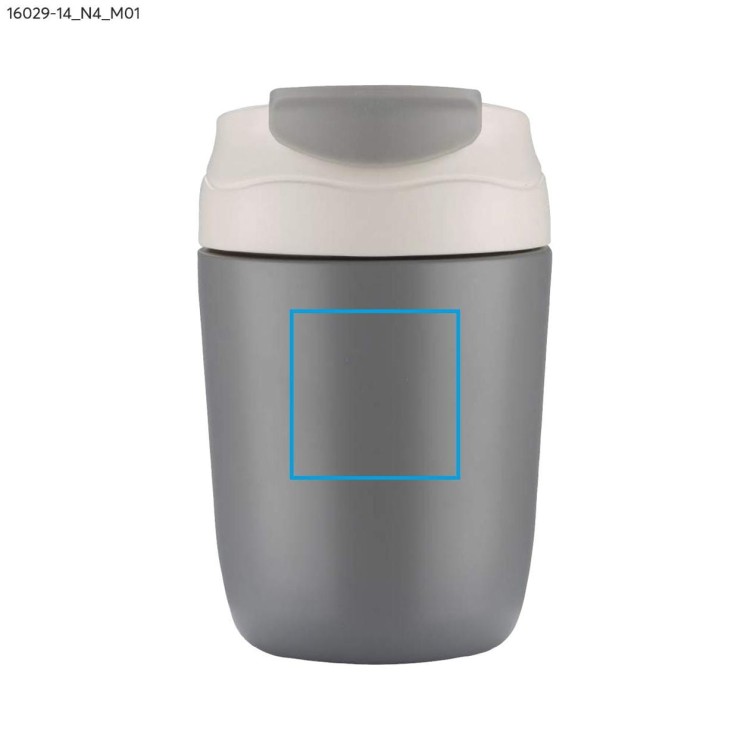 Kubek termiczny DOPPIO 360 ml popielaty (szary)