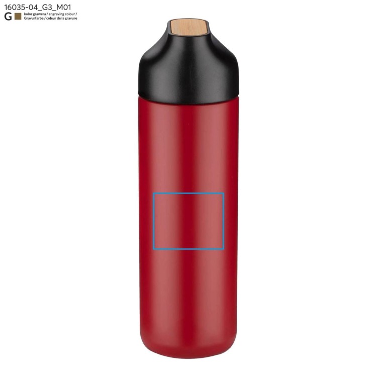 Butelka termiczna ELSA 600 ml czerwony