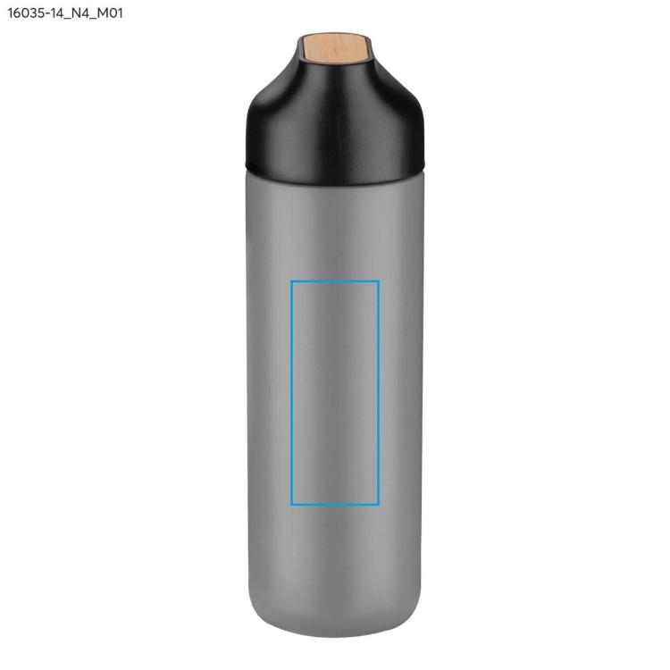 Butelka termiczna ELSA 600 ml popielaty (szary)