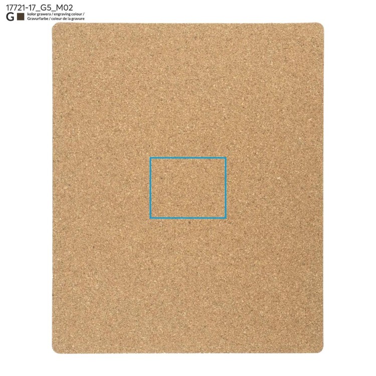 Korkowa podkładka pod mysz PADDI beżowy (naturalny)