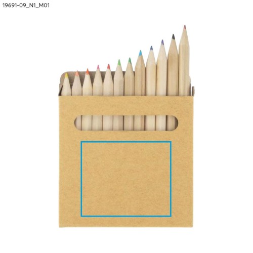 Kredki z kolorowanką LOTI beżowy (naturalny)