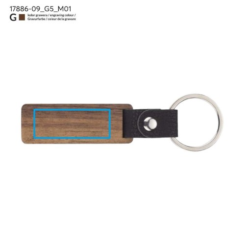 Brelok HASEL brązowy