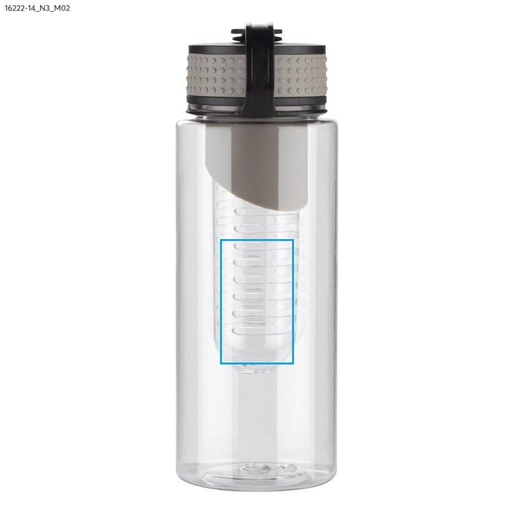 Bidon z wkładem na owoce FRUGT 800 ml popielaty (szary)