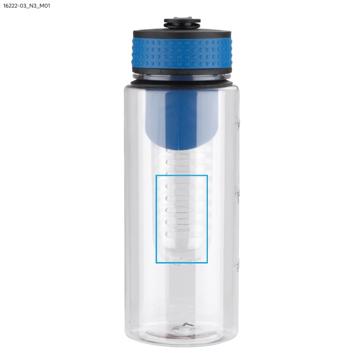 Bidon z wkładem na owoce FRUGT 800 ml niebieski