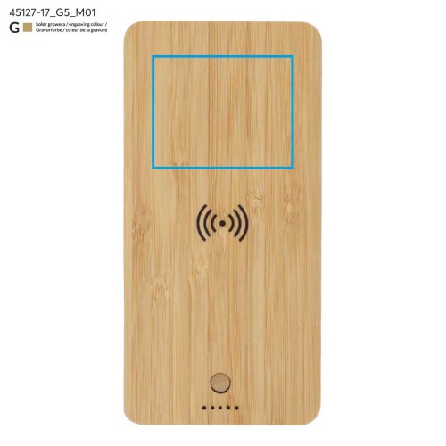 Power bank BORRA 10000 mAh beżowy (naturalny)