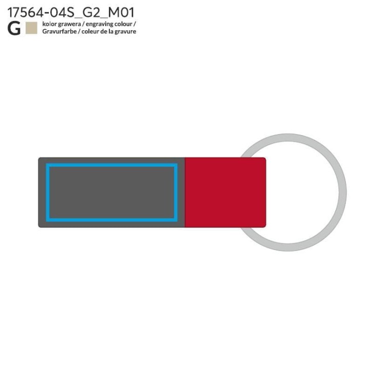 Brelok JUNG czerwony