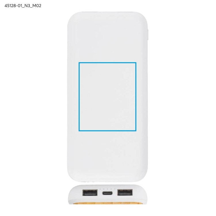 Power bank RONI 10000 mAh biały