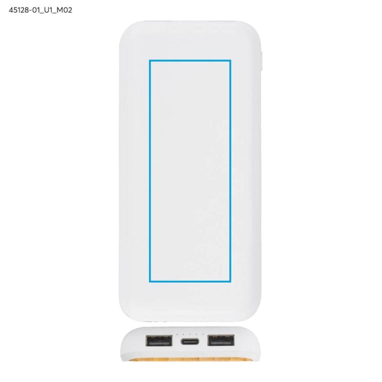 Power bank RONI 10000 mAh biały