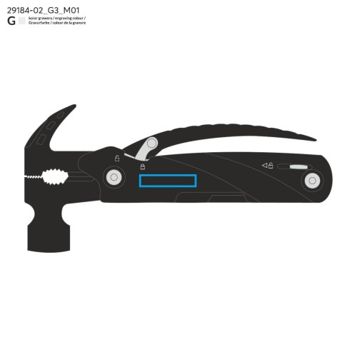 Narzędzie wielofunkcyjne STRIKERI czarny