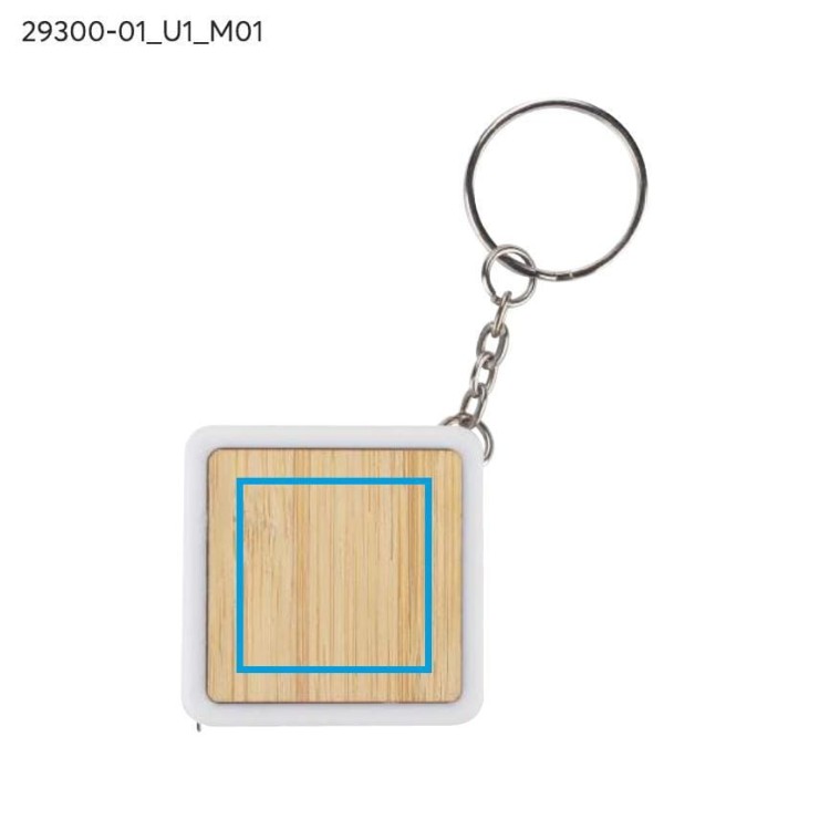 Miarka z breloczkiem 1 m DULO biały