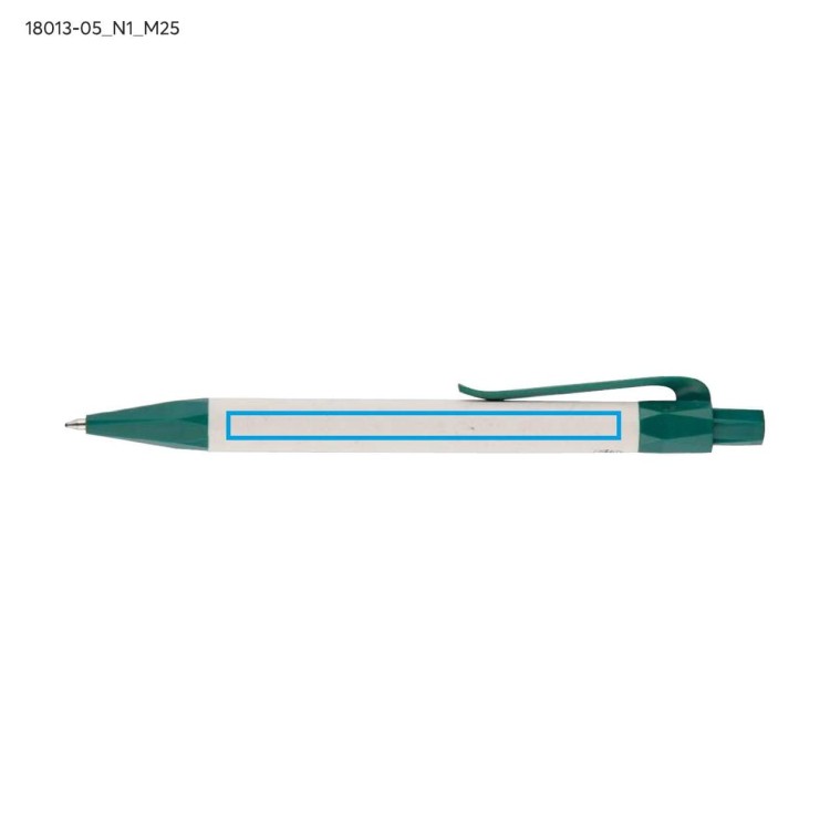 Notes z linjką i długopisem REGALI zielony