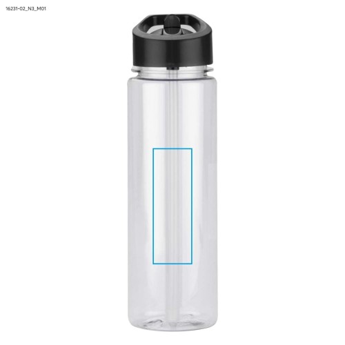 Butelka rPET RELITO 650 ml czarny