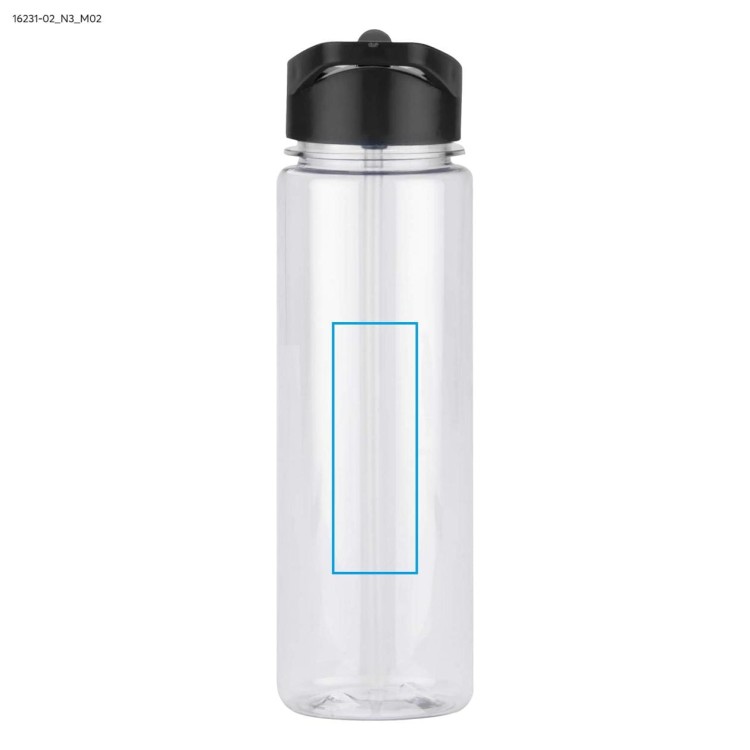 Butelka rPET RELITO 650 ml czarny