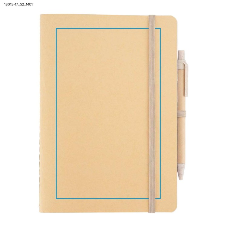 Notes z długopisem REMATT A5 beżowy (naturalny)