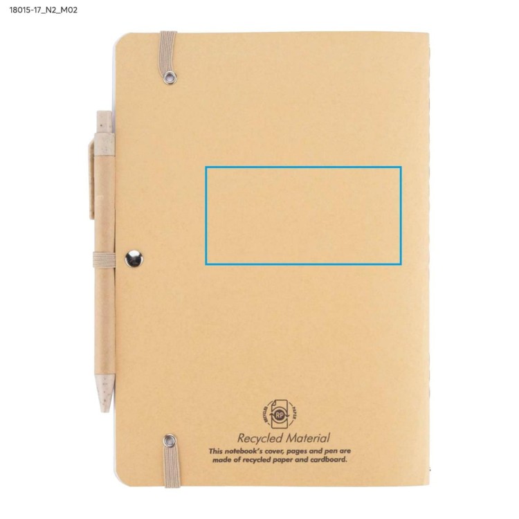 Notes z długopisem REMATT A5 beżowy (naturalny)