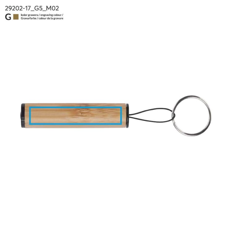 Latarka z brelokiem DULO beżowy (naturalny)