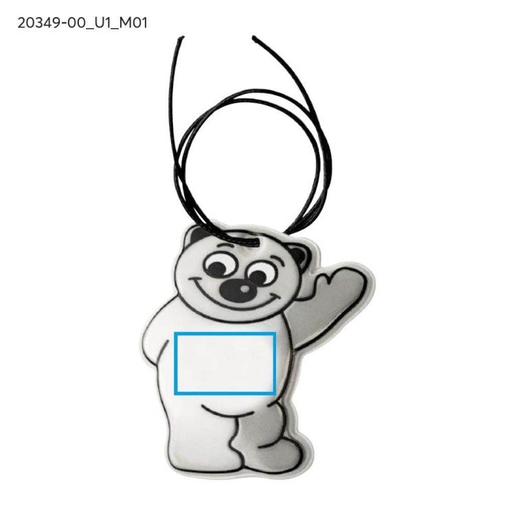 Zawieszka REF-TEDDY srebrny